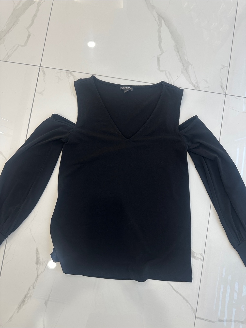 Express Black V-Neck cut out Camisole